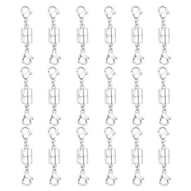 Qulltk Double Magnetic Necklace Clasps and Closures 18K Gold and Silver Bracelet Extender Jewelry Clasps Converters