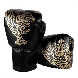Hwtcjx Kids Boxing Gloves, Punching Gloves, Boxing Gloves, Childrens Boxing Gloves, PU Boxing Gloves, Elementary Boxing Gloves, for Boxing Training in the Age Group 3-12 Years Old (Black1, 6 oz)