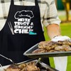 Men's Funny Never Trust A Skinny Chef Summer BBQ Cooking