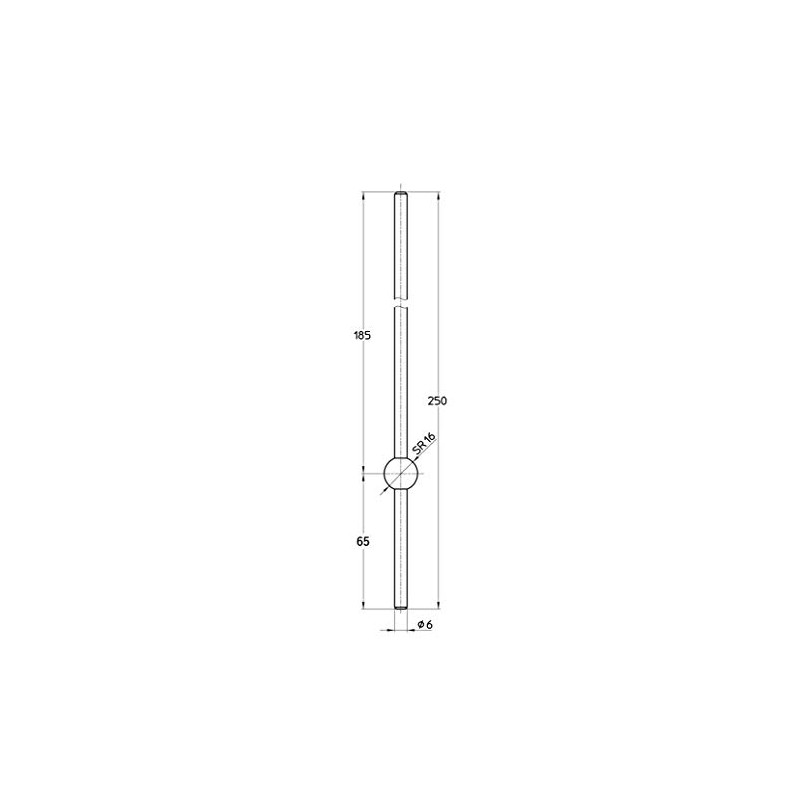 SANEI H700-3F-250 Drainage Parts Kick Lever Pop-up Horizontal Bar Length