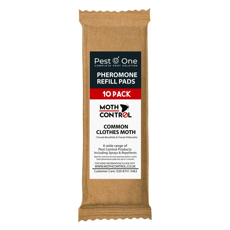 Carpet & Clothes Moth Trap Refill Pads (20-Pack) | Professional