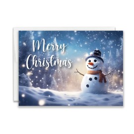 JBH Creations Winter Snowman Christmas Card - Pack of 24