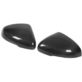Carbon Fiber Rearview Mirror Cover, Stylish and Durable Design, Gloss Black Carbon Fiber, Fits Stinger 2018-2023, Easy Installation for Cars, SUVs, and Trucks