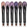 LUXAZA PRO Purple Eyeshadow Stick 6PCS Set, Metallic Shimmer Matte
