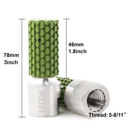 HOMESOM 1 Inch Wet Diamond Polishing Drum Wheels with 5/8"-11 Thread for Polishing Marble Granite Concrete Undermount Sink Countertop(grit 800-1pc)