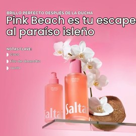 Saltair Aceite Corporal. Tamaño Jumbo. Aceite Hidratante Pink Beach Para Después De La Ducha Y El Baño. Para Mujeres Y Hombres. Loción Botánica, No Gr