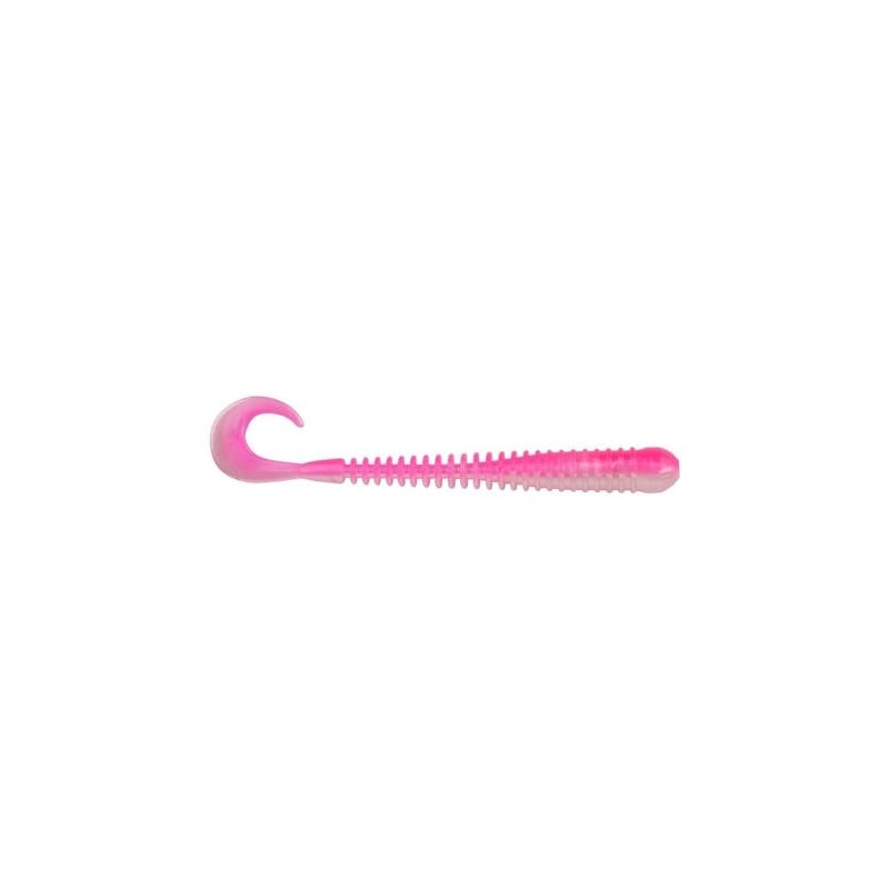 PowerBait Rib Worm-Bag-Pink Shad-