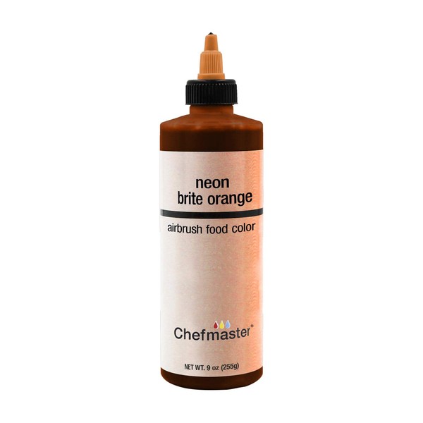 Chefmaster Airbrush Spray Food Color, 9-Ounce, Neon Brite Orange