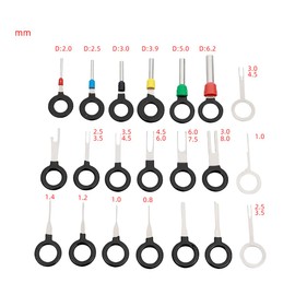 Holy Feather Ultimate Connector Pin Removal Tool Kit | Terminals Removal Key Tool Set - Effortlessly Remove Terminal Wires -Car Electrical Wiring Crimp Connector Extractor Puller Release Pin Kit 21Pcs