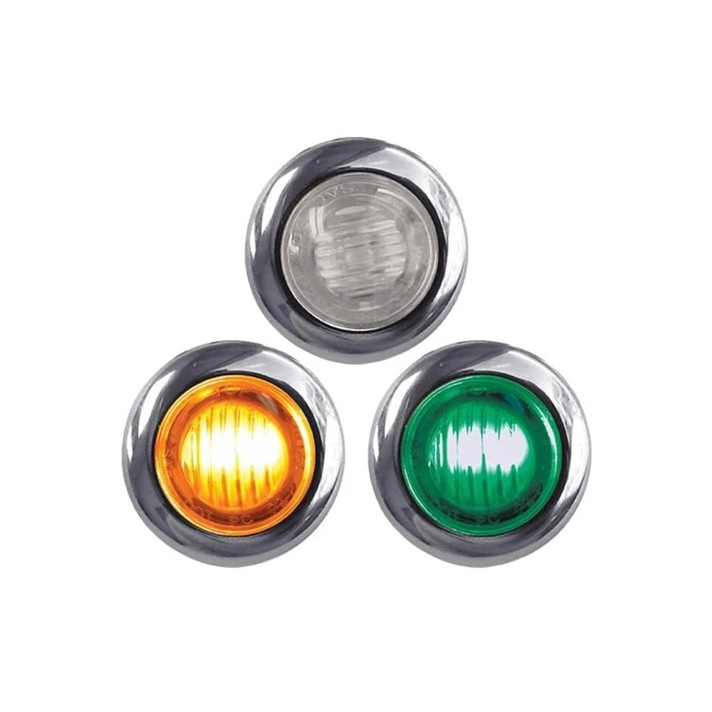 Trux 0.75 Inch Amber Marker To Green Auxiliary Dual Revolution