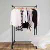 SUZANNE Mobile Clothes Rack with Double Rods, Versatile Garment Rack