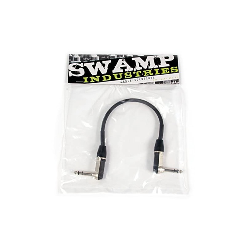 Balanced TRS Audio Cable - Dual Right Angle 1/4" 6.5mm