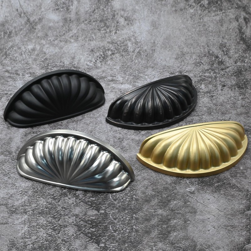 Alzassbg 10 Pack Brushed Gold Cabinet Cup Pulls, 3 Inch(76mm)