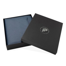 Forevermore Portfolios Padfolio Binder - Professional Faux Leather Travel Organizer Pouch for Tablet, Documents, Presentation Folders, Zipper Closure, Removable 3-Ring Notepad - Blue