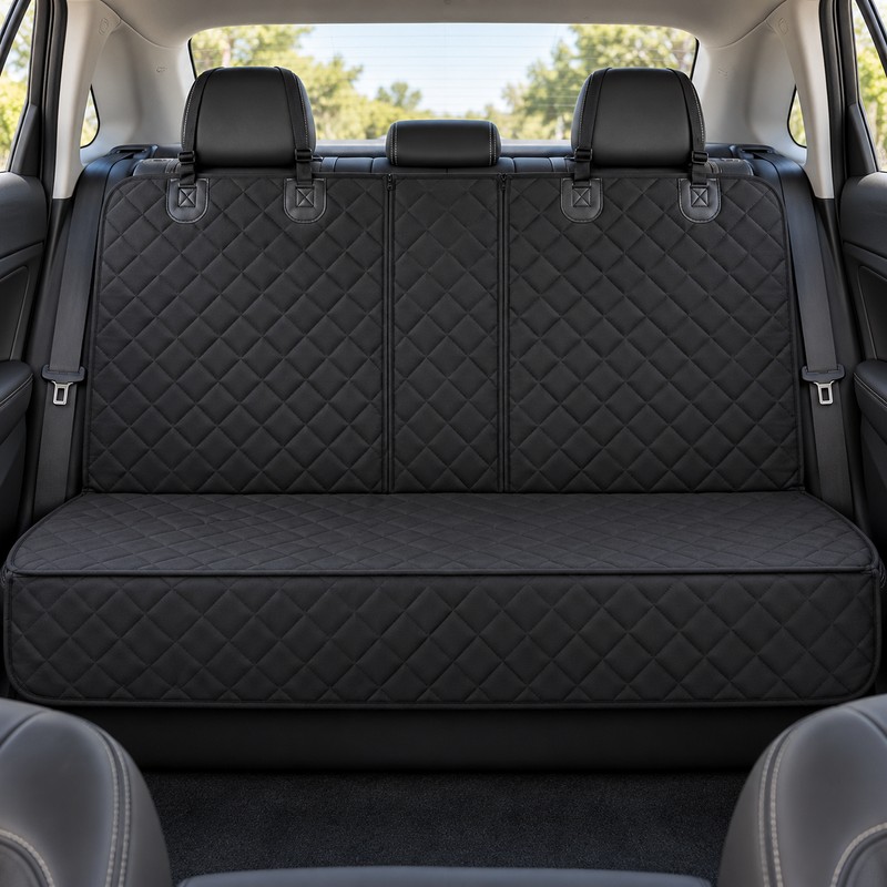 Waterproof Dog Car Seat Cover for Back Seat – Black