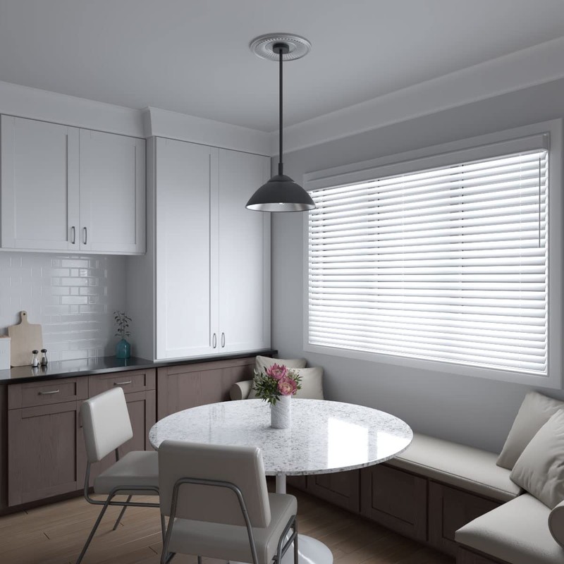 Ekena Millwork CMP13BEBAL Berkshire Thermoformed PVC Ceiling Medallion (Fits Canopies