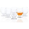 Red Co. Clear Wine Drinking Glass Goblet with Short Stem,