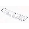 Expandable Metal Bathtub Caddy with, Rubber Handles