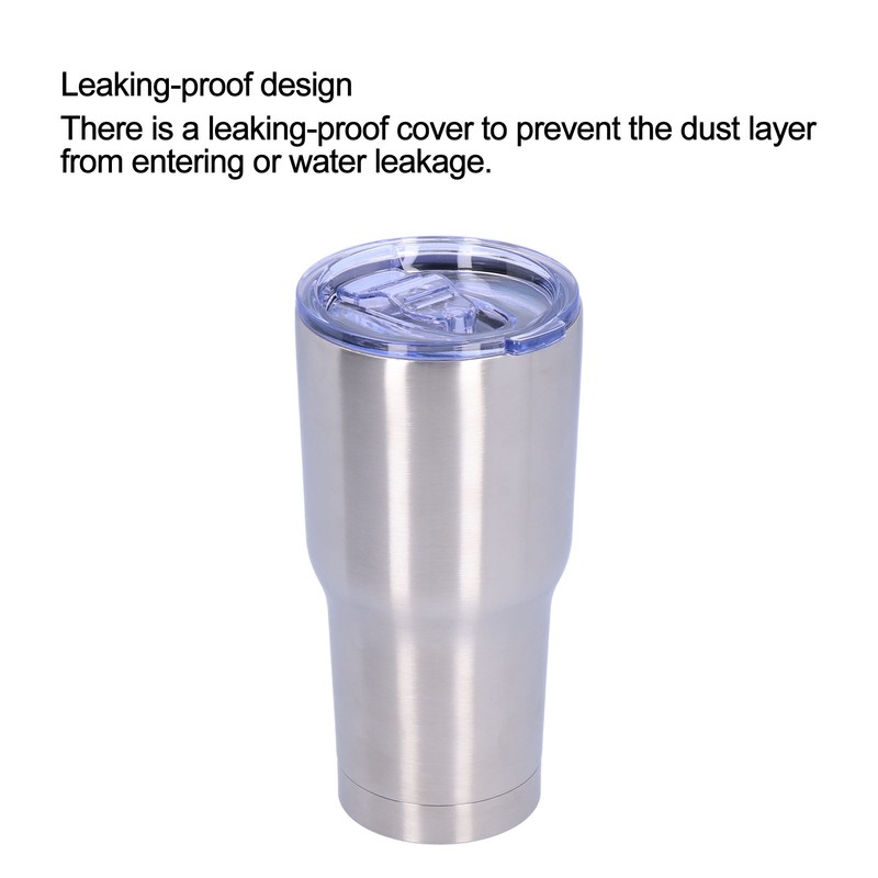 2‑Layer 30oz Vacuum Cup with Lid Reusable Stainless Steel Insulation