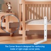 HOME MASTER HARDWARE Corner Brace White L Shelf Brackets Heavy
