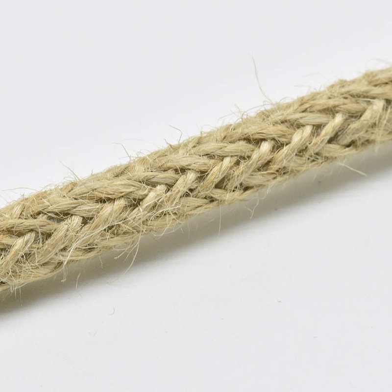 3 m Natural Jute Cable EF 3 x 0.75 mm²