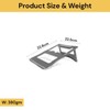 EZONEDEAL Ergonomic Portable Laptop Stand Notebook Save Space for Desk