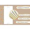 Dany Marcus Notizblock mit Goldschnitt, To-Do-Liste, Einkaufsliste, Notizzettel mit Gold,