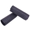 Cowhide Leather Motorcycle Handlebar Grips Handle Grips Cover Protector (Black)