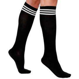 Widmann - 1 Pair Knee High Socks College Cheerleader Football Schoolgirl