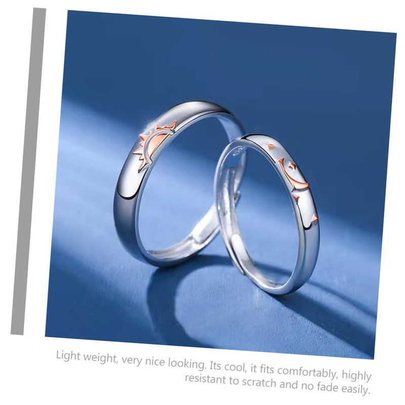 LIFKOME Promise Rings for Couples His and Hers Wedding Ring