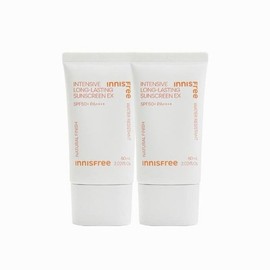 Innisfree 이니스프리 인텐시브 롱래스팅 선스크린 EX 60ml (SPF 50+ PA++++) 2개 Innisfree Intensive Long-Lasting Sunscreen EX 60ml (SPF 50+ PA++++) 2-pack