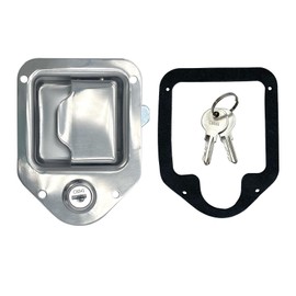 Toolbox RV Handle Latch Stainless Steel Tool Box Latch Paddle Lock for Trailer Door RV Camper Truck Bed Toolboxes - 3/8'' x 3-1/4'' (1 Pack)