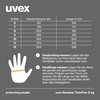 Uvex Bamboo TwinFlex D xg Cut-Resistant Work Gloves 1 Pair