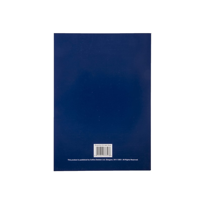 Collins Essential A4 Exercise Ruled Notebook 80 Pages Dark Blue