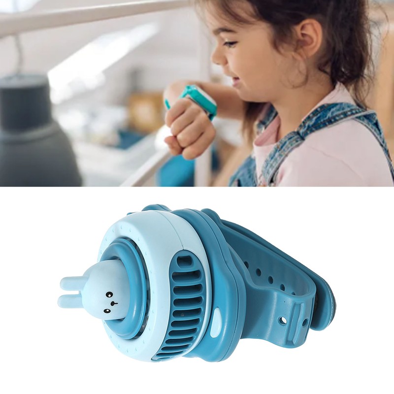 Innovative Cartoon Children's Watch Fan USB Students Portable Small Mini