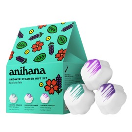 ANIHANA Shower Steamers 3 Pack Gift Set with Essential Oils Paraben Free Mint Refresher, Lavender Love, Floral Fantasy, 1.76 oz Each