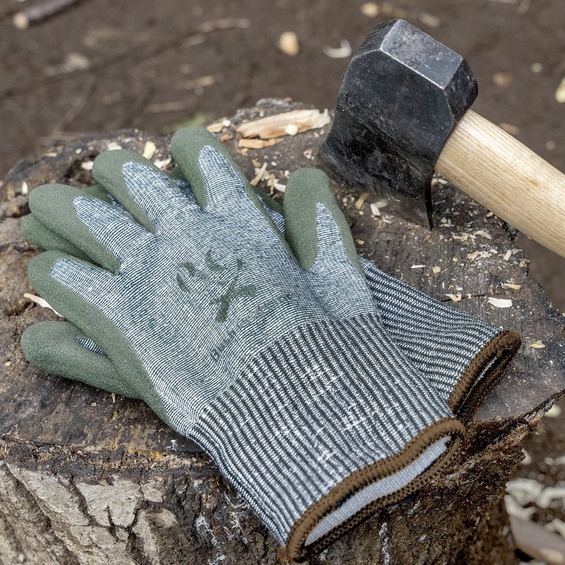 Bush Craft [Bushcraft] Blade Resistant Gloves Medium Thick Olive Drab