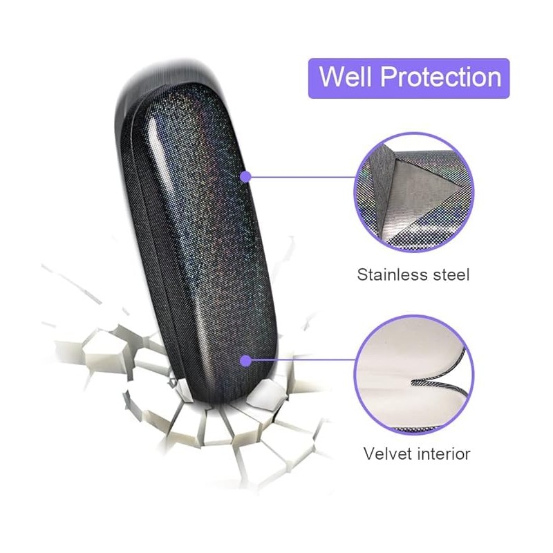 ZONLY Eyeglasses Case,(4 Piece) Unisex Hard Shell Eyeglasses Cases Protective