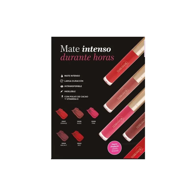 Labial Líquido De Larga Duración Mate Terramar Walnut