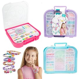 Kids Make Your Own Bracelet with Beads and Accessories for Jewelry Making - DIY Jewellery Making Supplies with Storage Case for Children - Jewellery Making Kit Friendship Bracelet Making Kit for Girls