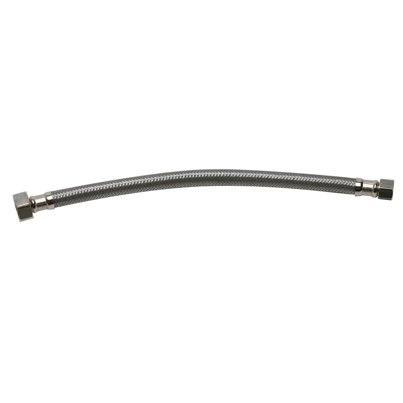 Fluidmaster B1F12 Faucet Connector, Braided Stainless Steel - 3/8 Female