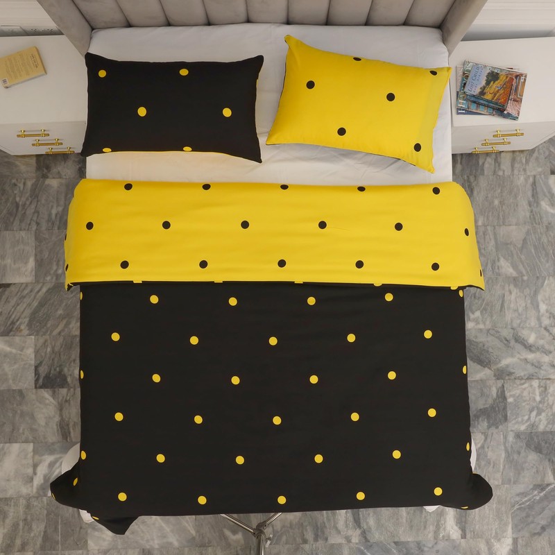Hafaa Single Duvet Cover Set Soft Printed Bedding Set Brushed