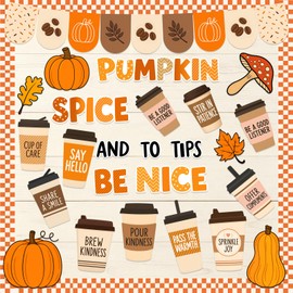 50Pcs Fall Bulletin Board Decorations, Autumn Classroom Decor