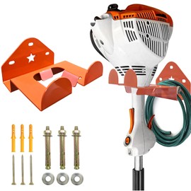 Garage Organizer Weedeater Hanger, Garage Storage Trimmer Rack Shed Organizer Garden Power Tool Hanger for Grass Trimmer, Hedge Trimmer, Garage Wall, Weed Eater, Garden Tools (1 Bracket)