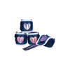 HKM Funny Horses Hearts Fleece Bandages Dark Blue 150 cm
