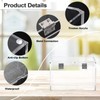 BTSKY Clear Acrylic 5 x 8 inch Index Card Box