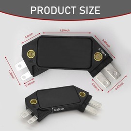 JawGrew 1 PC Automotive Ignition Module, Four Pin DS-019 DM1906 Distributor Coil Connection Module, Replaces OEM Part Number DS-019 DM1906, Compatible with FSO Polonez Peugeot Fiat Renault (Black)