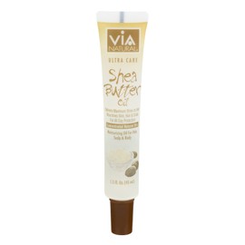 VIA Natural Ultra Care Shea Butter Oil Concentrated Natural Oil 1.5oz - Delivers Maximum Shine to Hair Nourishes Skin, Hair & Scalp For All Day Protection - 3 Pack