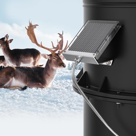 12V Solar Panel Battery Charger for Deer Feeder, 1.7W Waterproof Solar Panel with Mounting Bracket and Alligator Clips