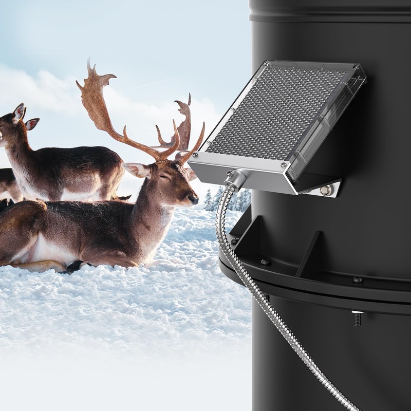 12V Solar Panel Battery Charger for Deer Feeder, 1.7W Waterproof